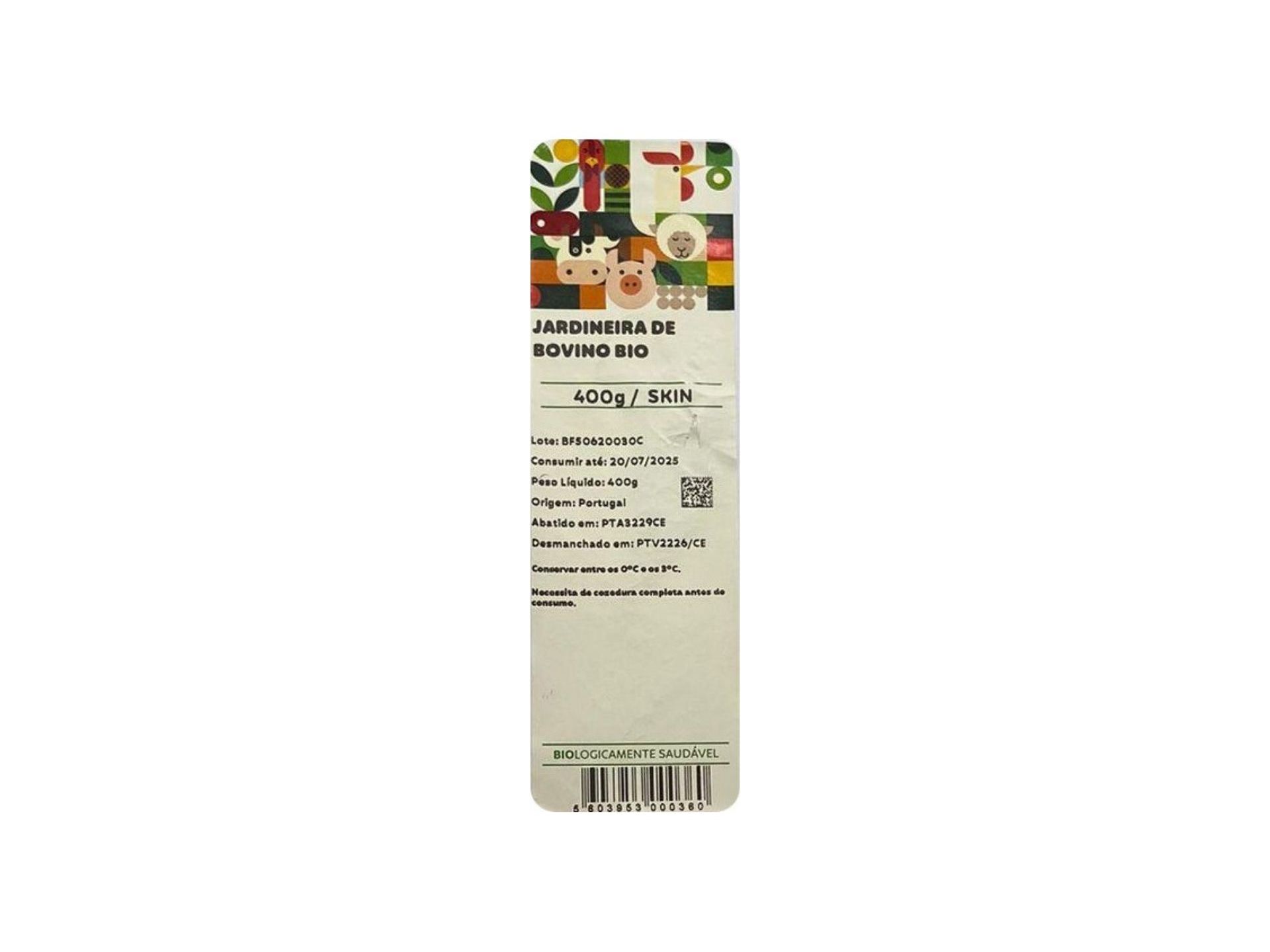 JARDINEIRA DE BOVINO BIOLOGIC BIO 400 G