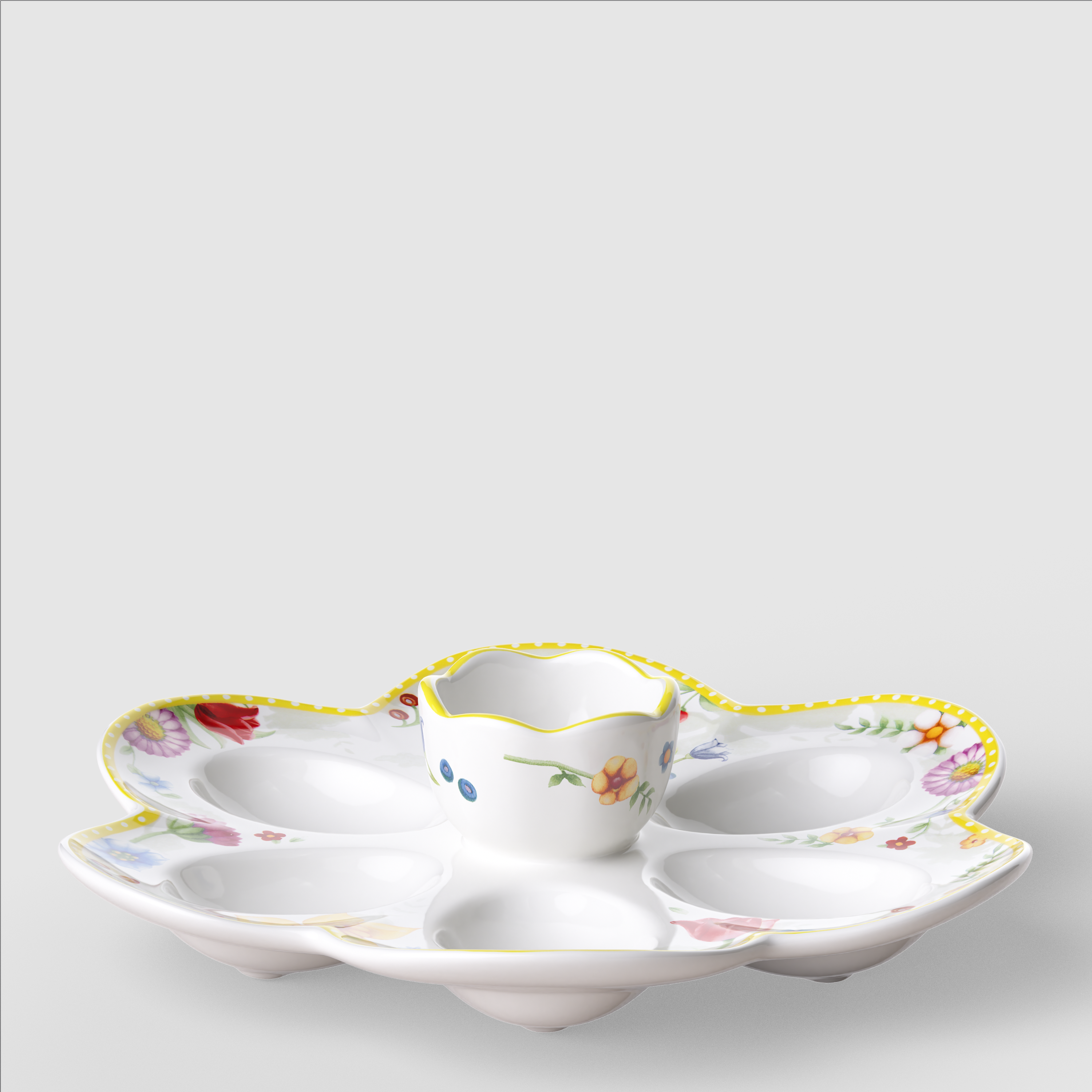 Spring Awakening Specialty plate Yellow, 7.9'' x 7.4'', Premium Porcelain