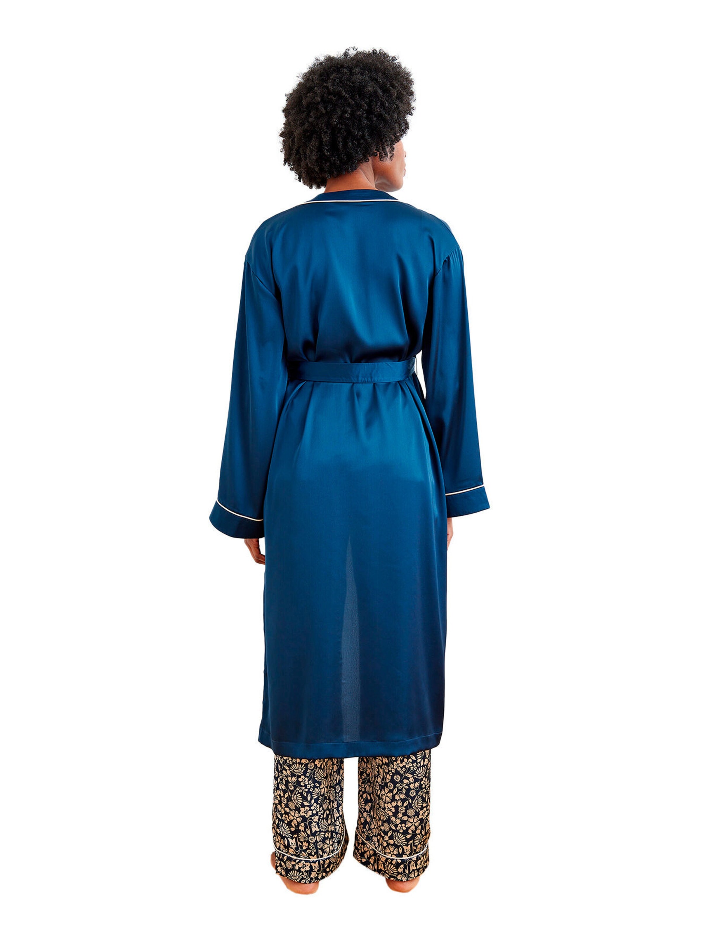 Vertbaudet 3-teiliges Homewear-Set für Schwangerschaft und Stillzeit, Glanz-Jersey marine