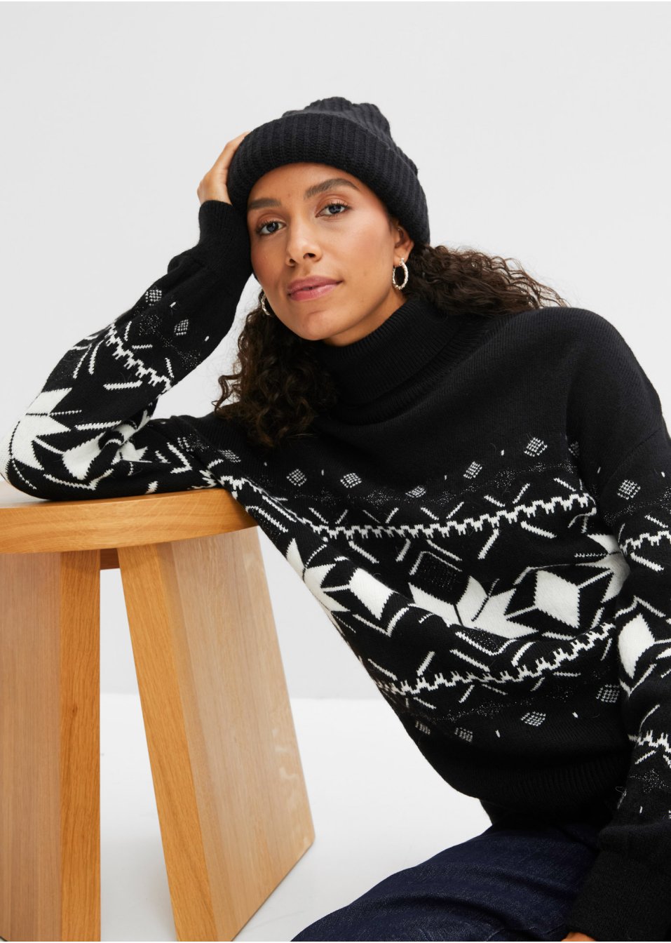 Pull norvégien avec paillettes