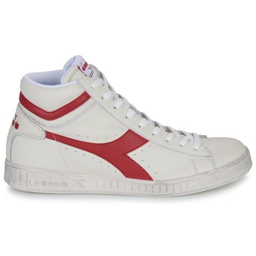 Diadora - GAME L HIGH WAXED - Blanc / Rouge