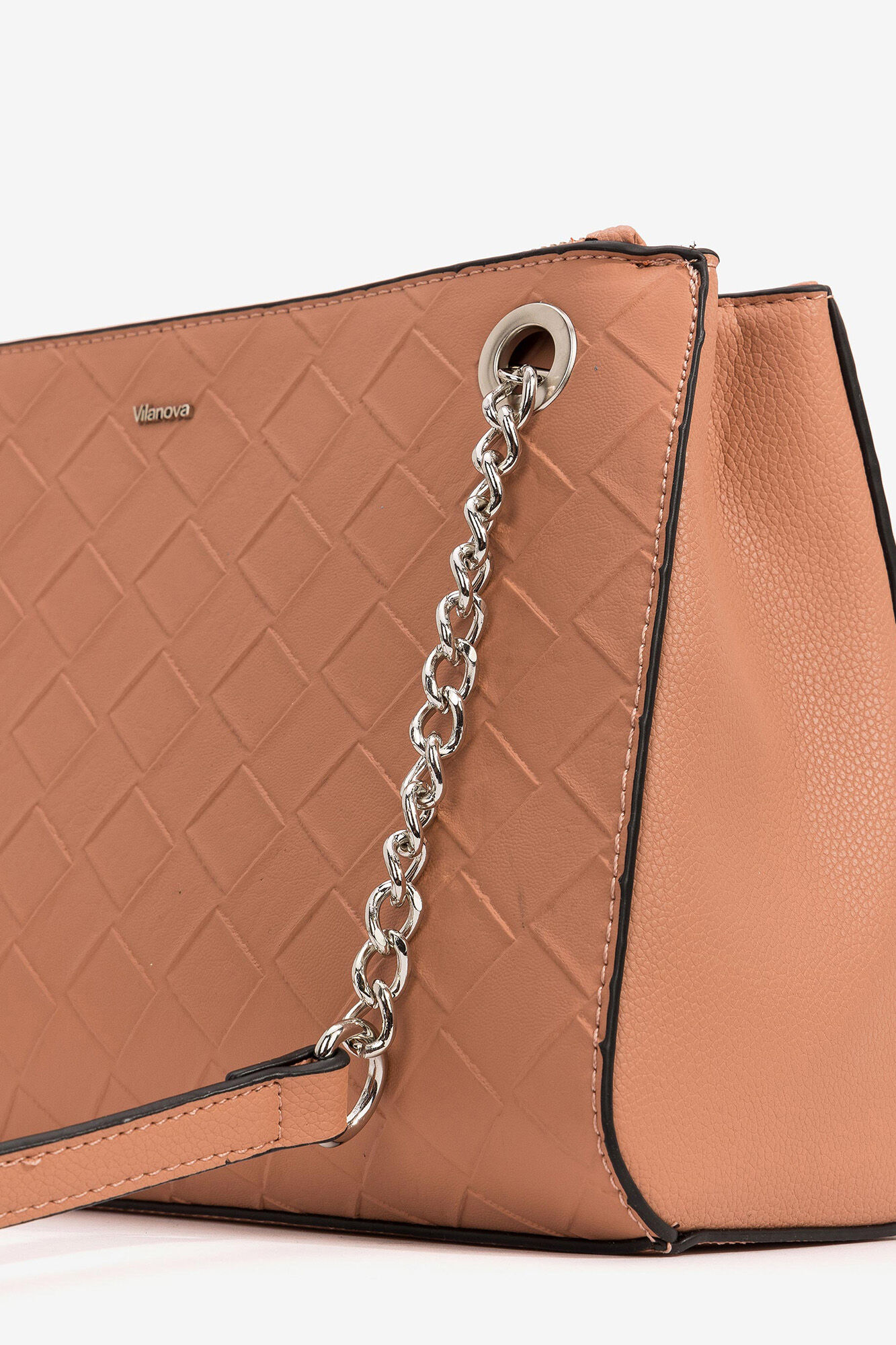 Bolsa rosa texturizada - Rosa