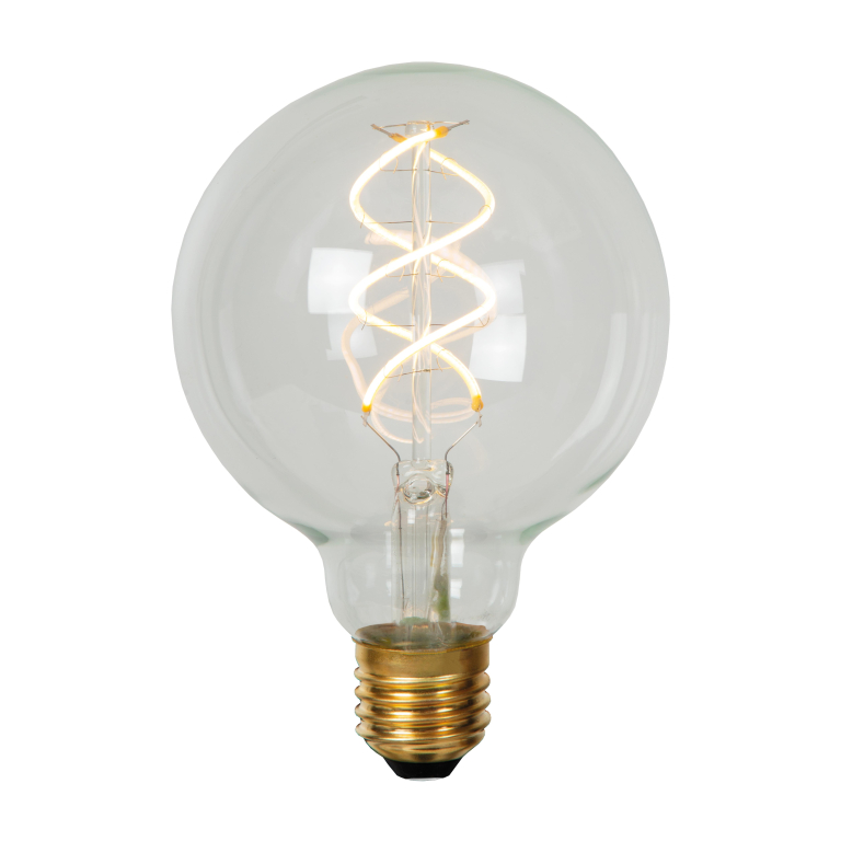 Lucide G95 LED Filament lichtbron E27 5W 2700K transparant dimbaar