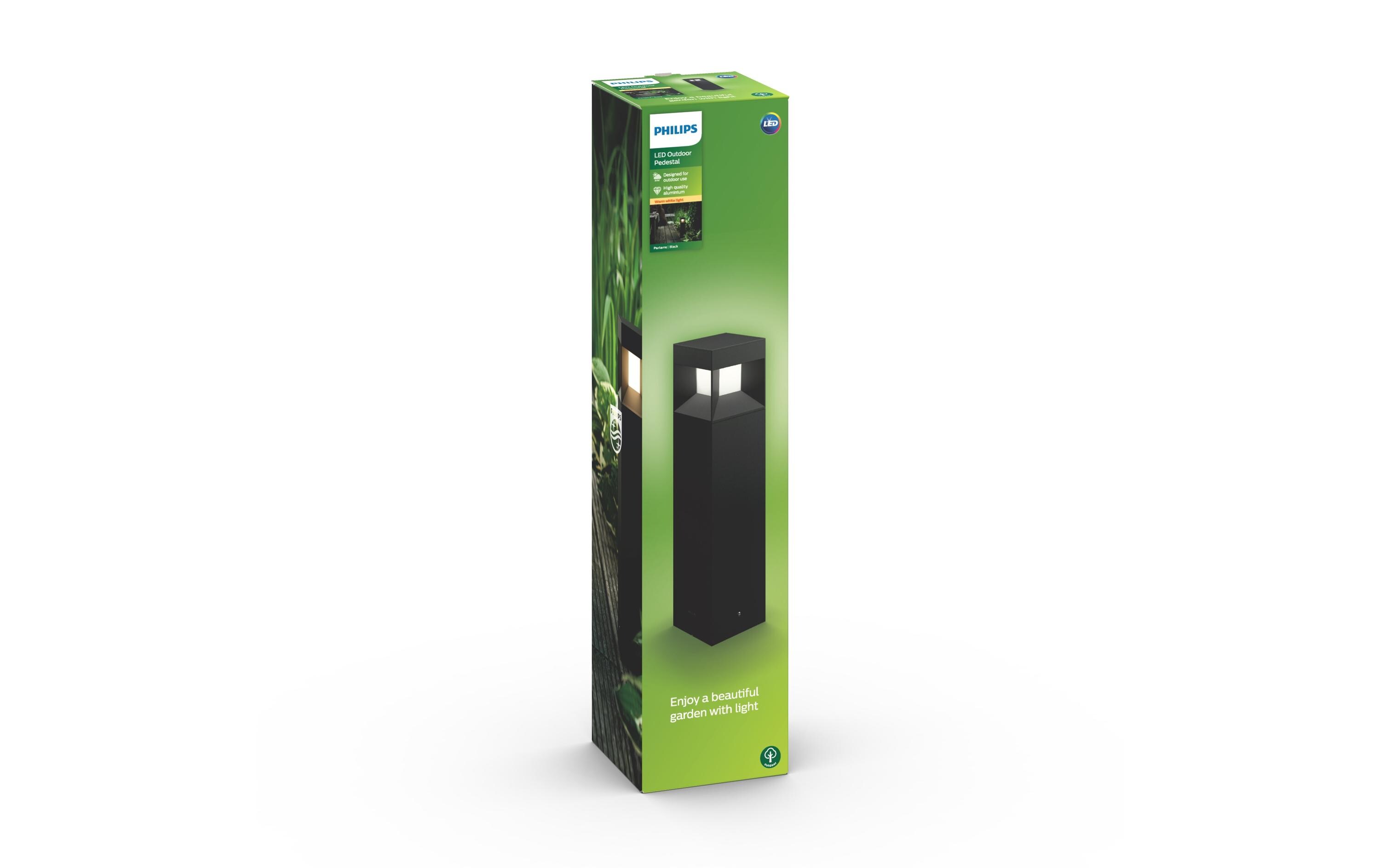 Sockelleuchte Parterre 8 W, 800 lm, 2700 K, 40 cm, SchwarzMyGarden LED-Wegeleuchte