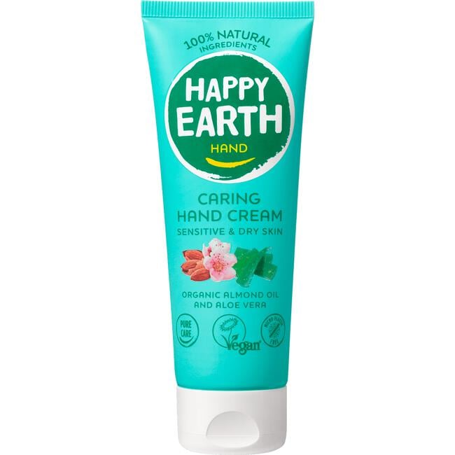 Happy Earth 100% Natural Caring Hand Cream 75ml