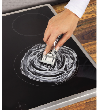 Metall Spezial Glaskeramik Kochfeldschaber Herdplatten Schaber Backofen Ceranfeld Kratzer (00110753) - Silber