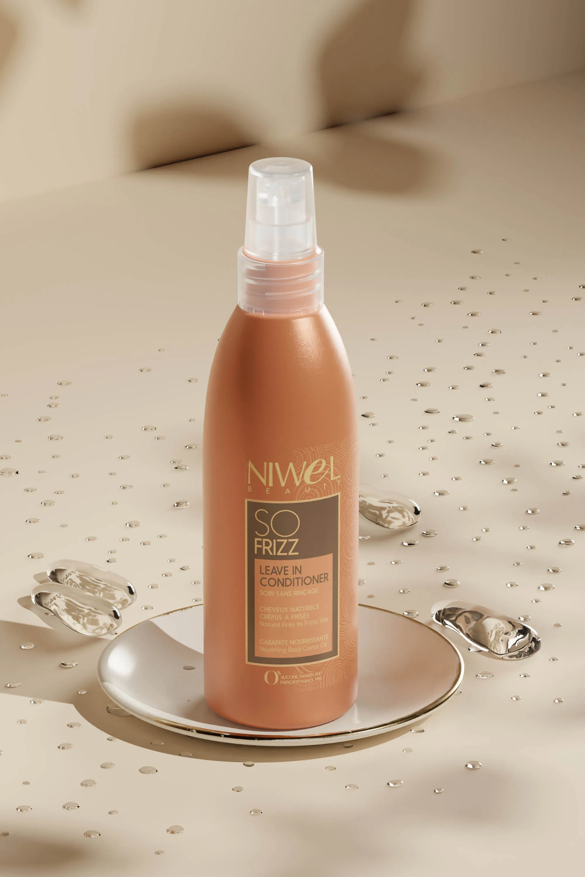 Niwel Beauty Leave in hydratant pour cheveux crépus et frisés-200 ml