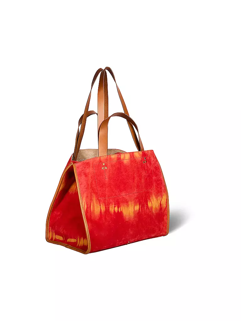 JEROME DREYFUSS Ledertasche - Shopper LEON Medium orange