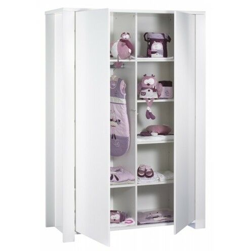 Armoire 2 portes LOFT Blanc - SAUTHON