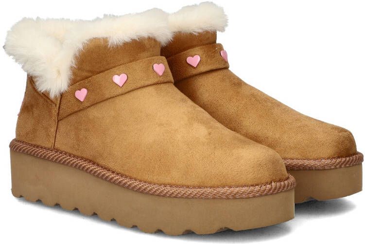 Skechers Glamslam Hi Meisjes Laarzen Cognac