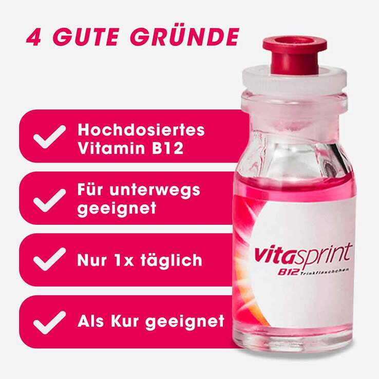 vitasprint B12 Trinkfläschchen mit Vitamin B12 für mehr Energie, 30 St