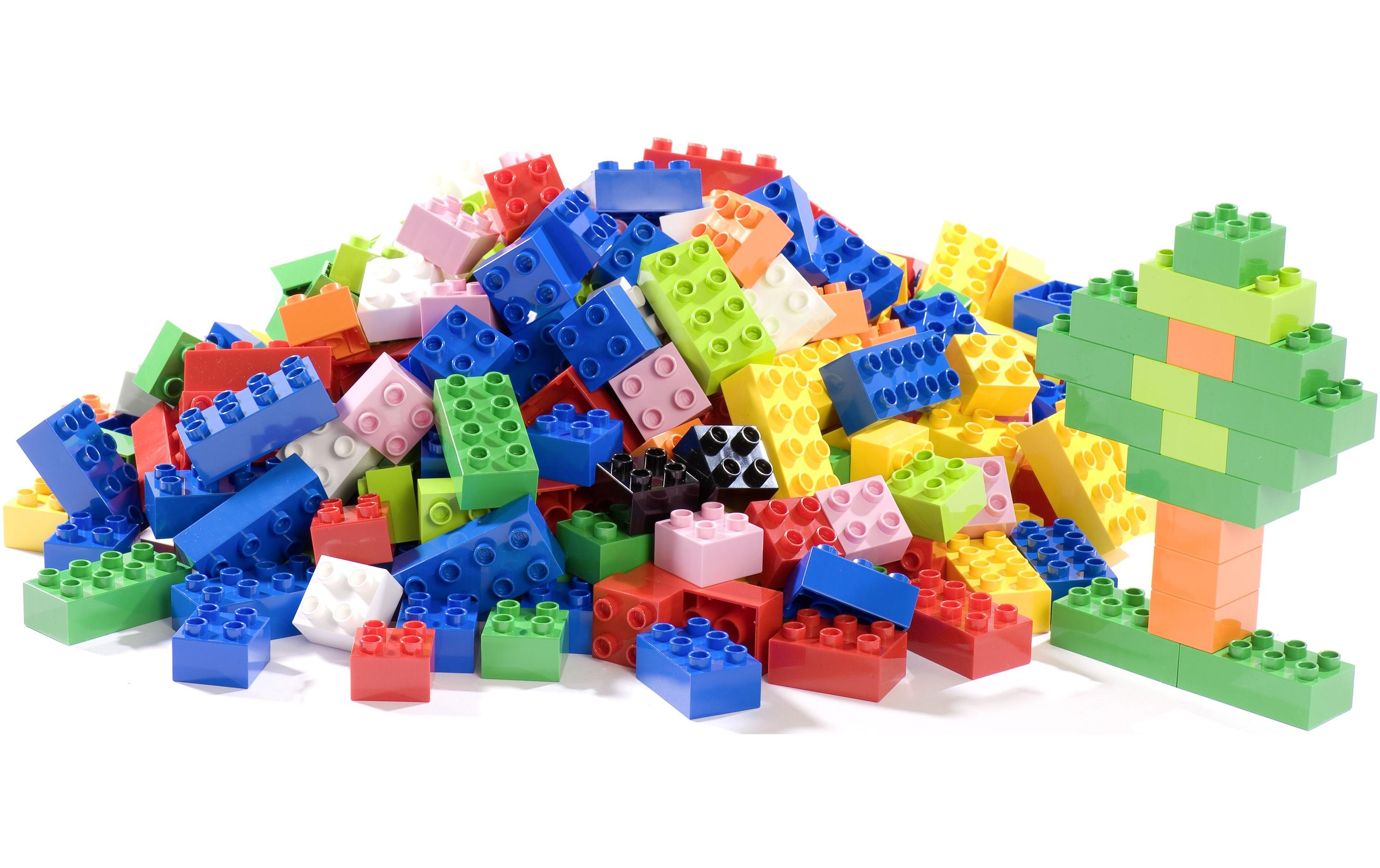 Kugelbahn Zubehör KIGA-Steine Set Bunt 550 Teile<br>DIY Kugelbahn