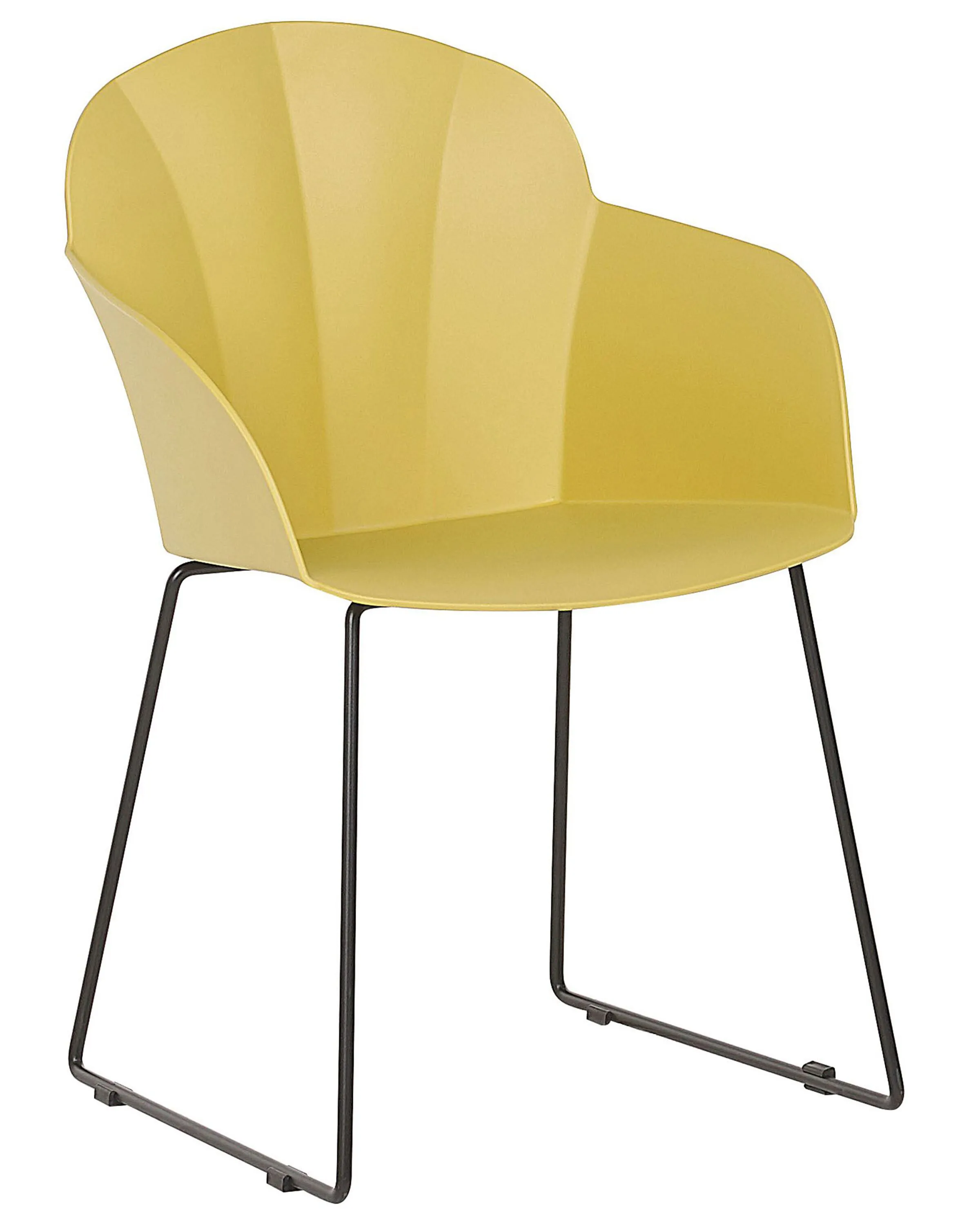 Set van 2 eetkamerstoelen SYLVA Geel