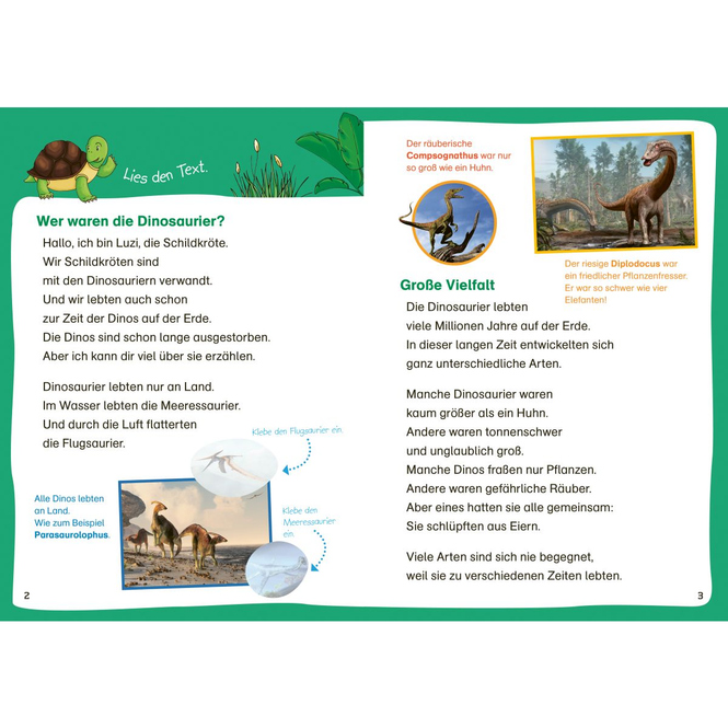 WAS IST WAS - Erstes LESEN - Leserätsel - Dinosaurier
