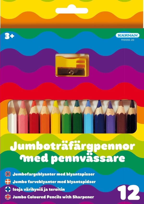 Fargeblyanter 1/2-Jumbo 12 stk, Kärnan