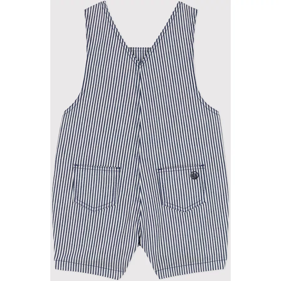Petit Bateau Kurz-Latzhose Blau Medieval
