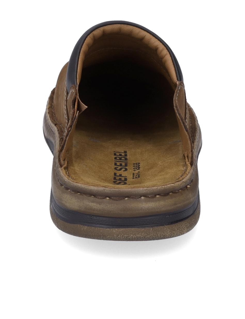 Clog Max, cognac-kombi