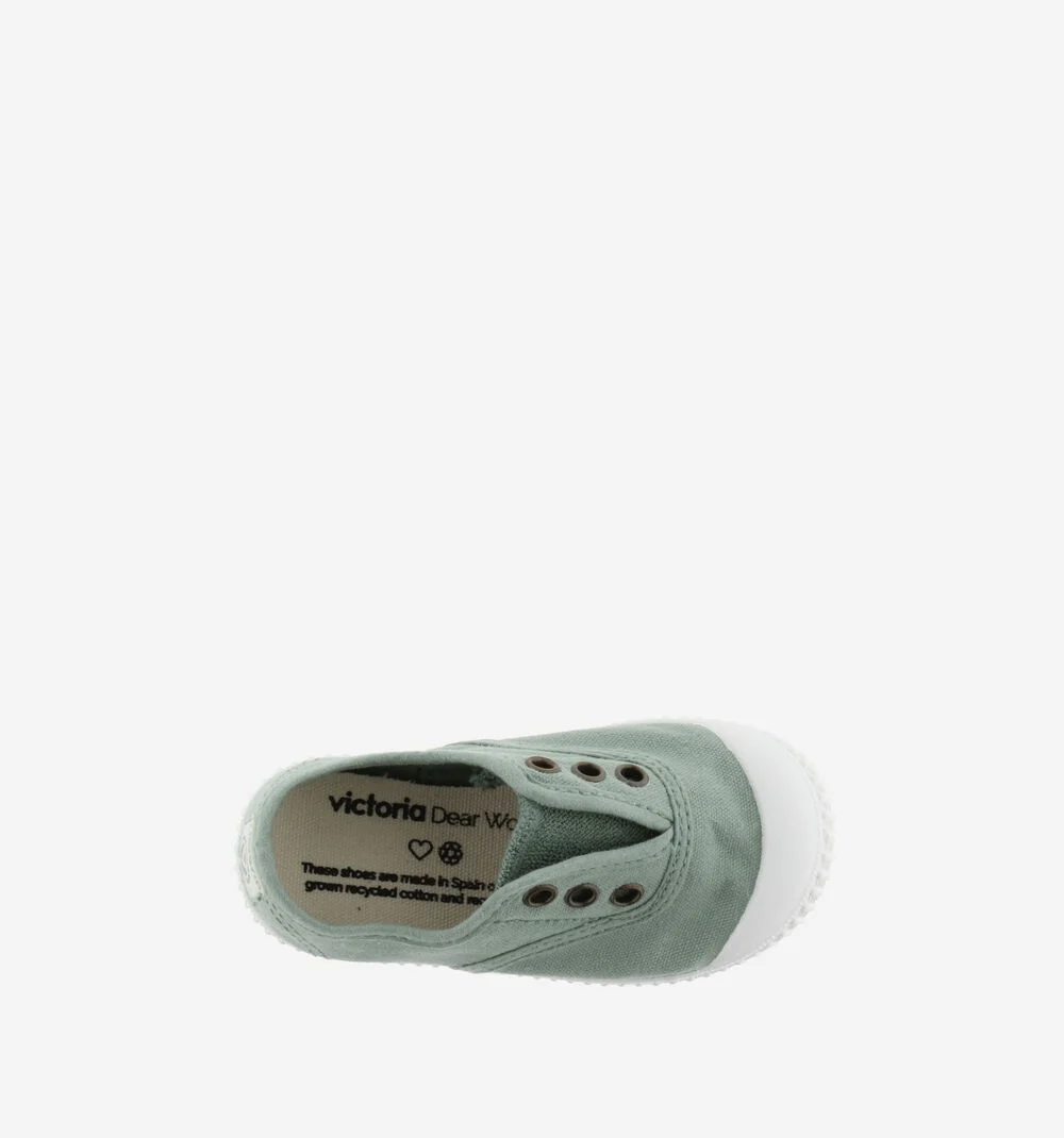 1915 INGLESA TENNIS TOILE DREC® ÉLASTIQUE Baskets en toile avec élastique pour enfant JADE