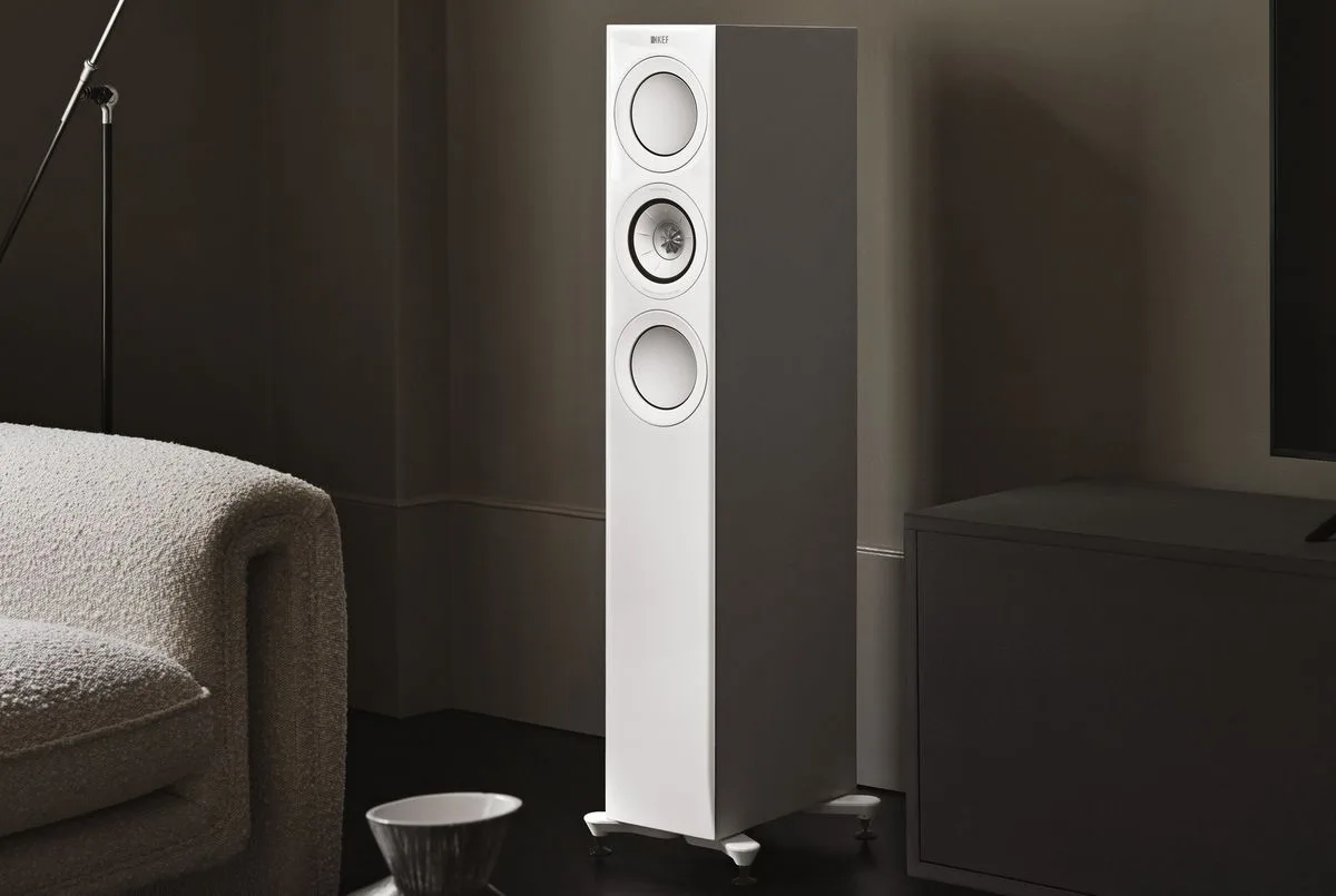 KEF R5 Meta Blanc laqué (la paire) Enceintes colonne