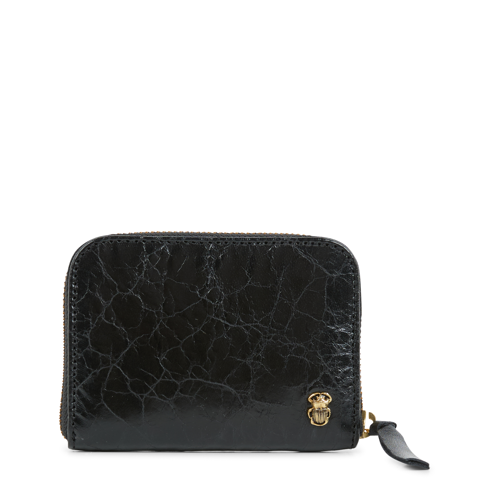 MINI BOB - Porte-monnaie en cuir | Noir