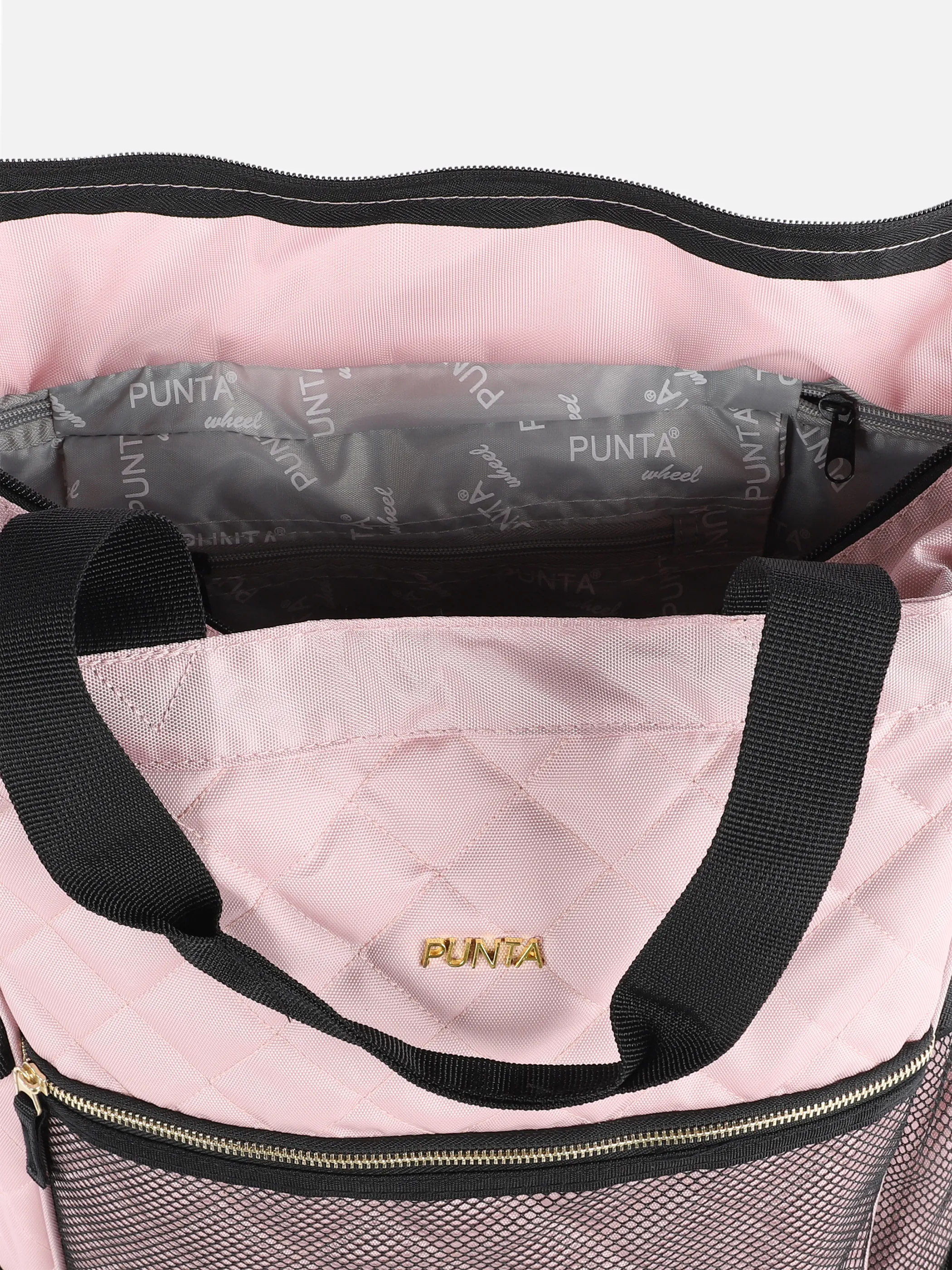 Tasche zum Rollen mit vielen Details