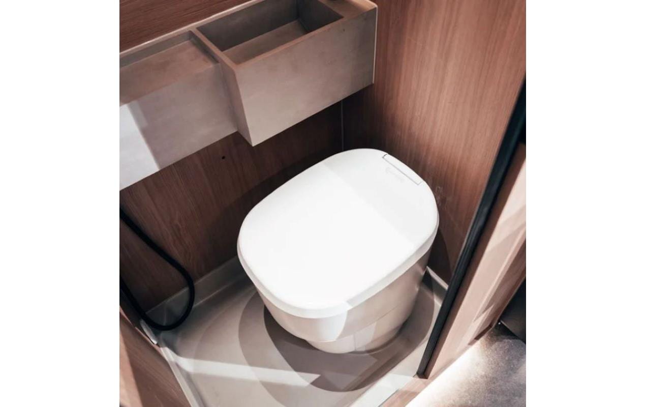 Toilette C1 mit Rund-Sockel Weiss<br>Campingtoilette