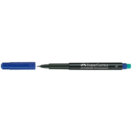 Faber-Castell Marker Multimark permanent, S, blau