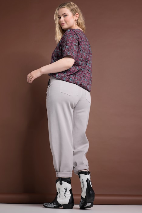 Ballon-Jeans, Wide Fit, Stretchdenim, 5-Pocket, Elastikbund