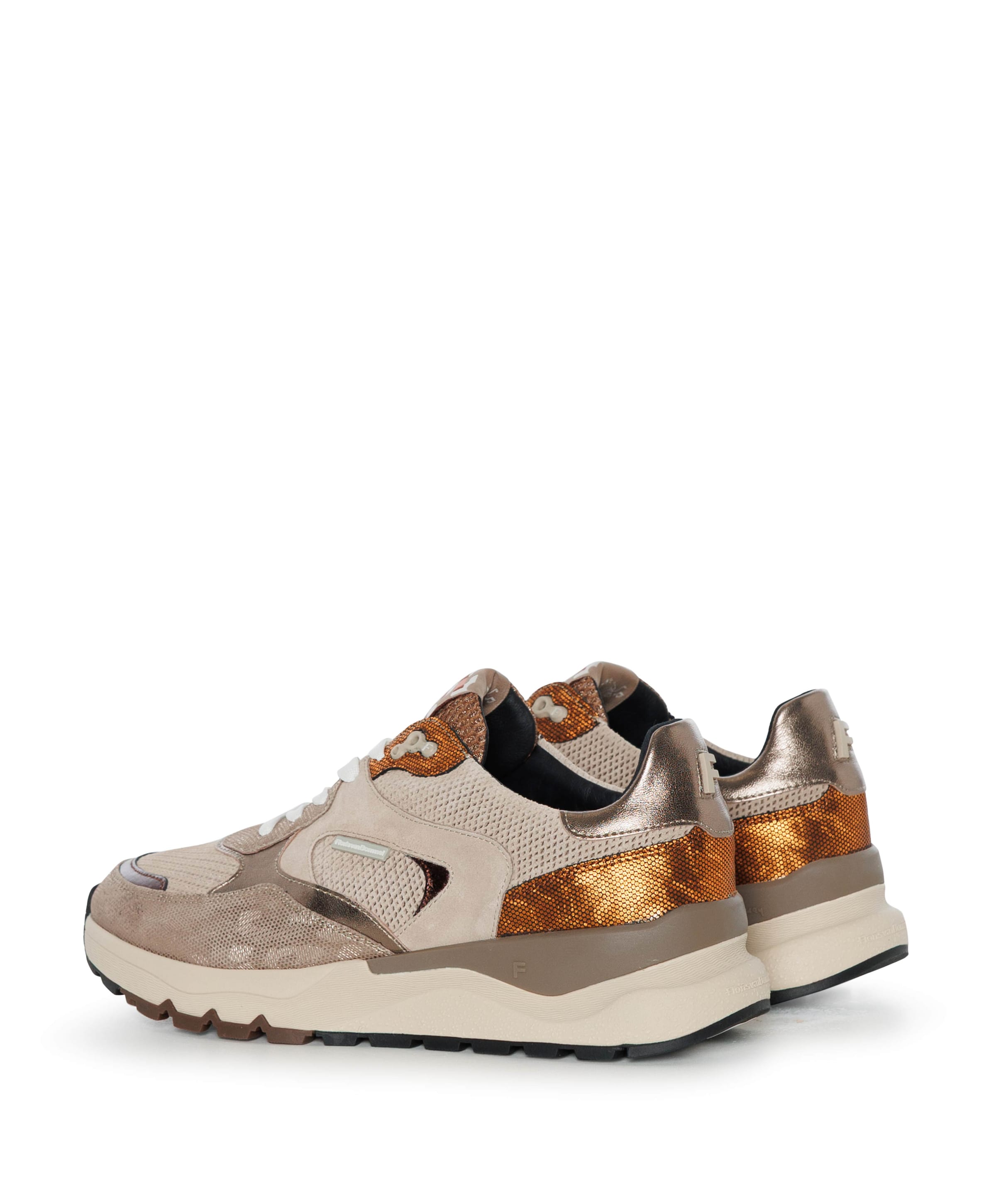 Floris van Bommel dames sneakers goud