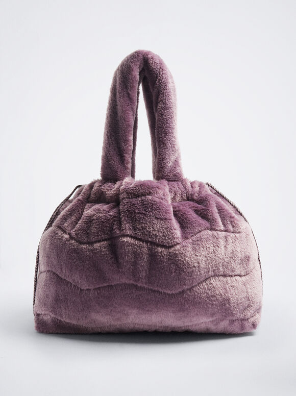 Shopper Efeito Pelo - Violeta