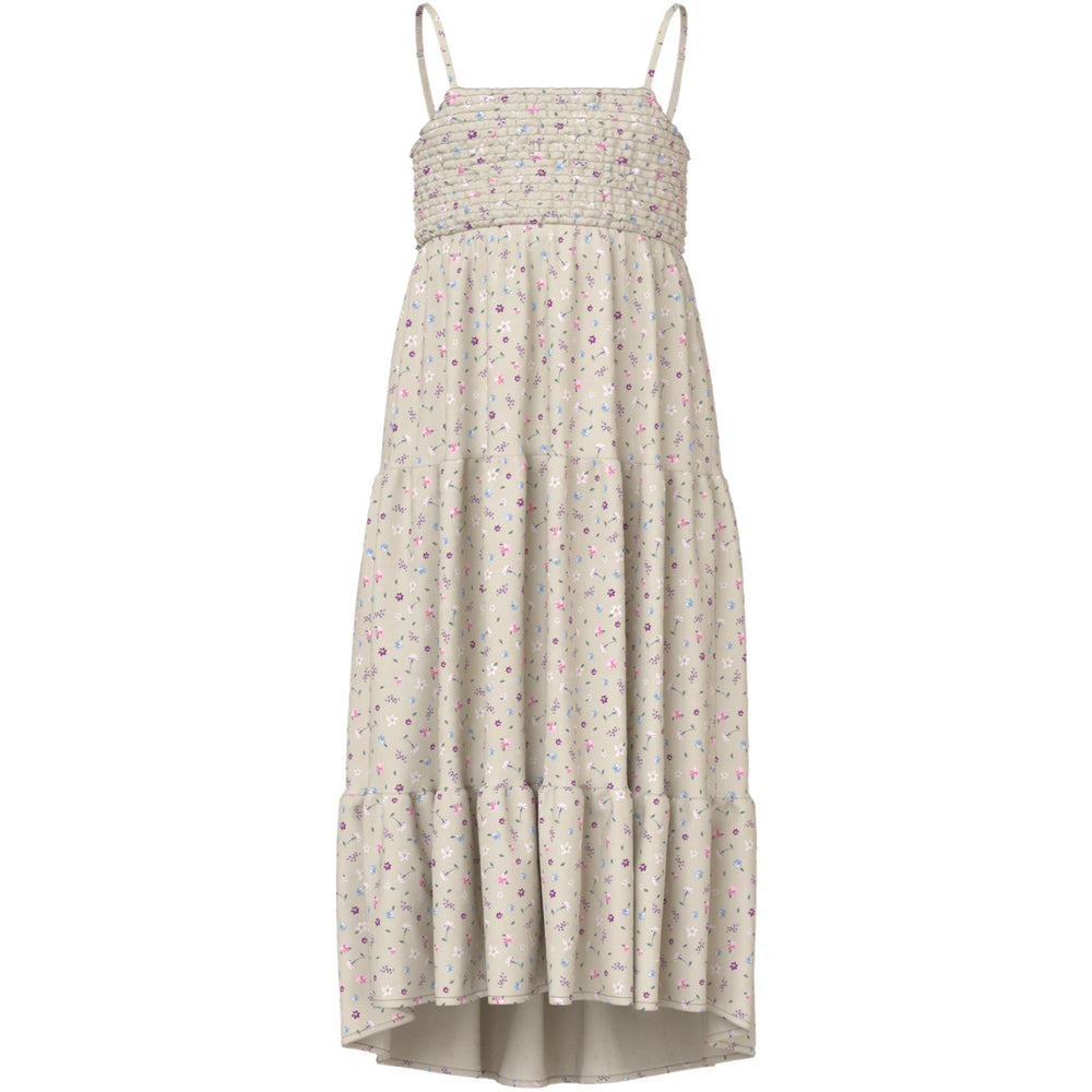 Køb Name It Almond Milk Cute Flowers Nkfvinaya Strop Maxi Kjole