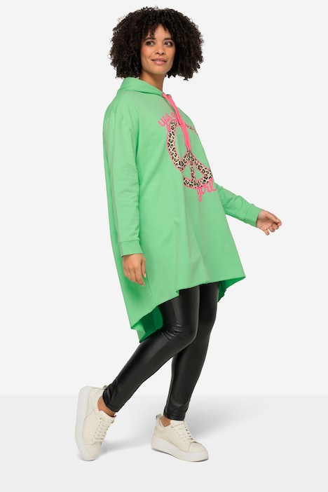 Sweatshirt, PEACE Zeichen, Rundhals, Langarm