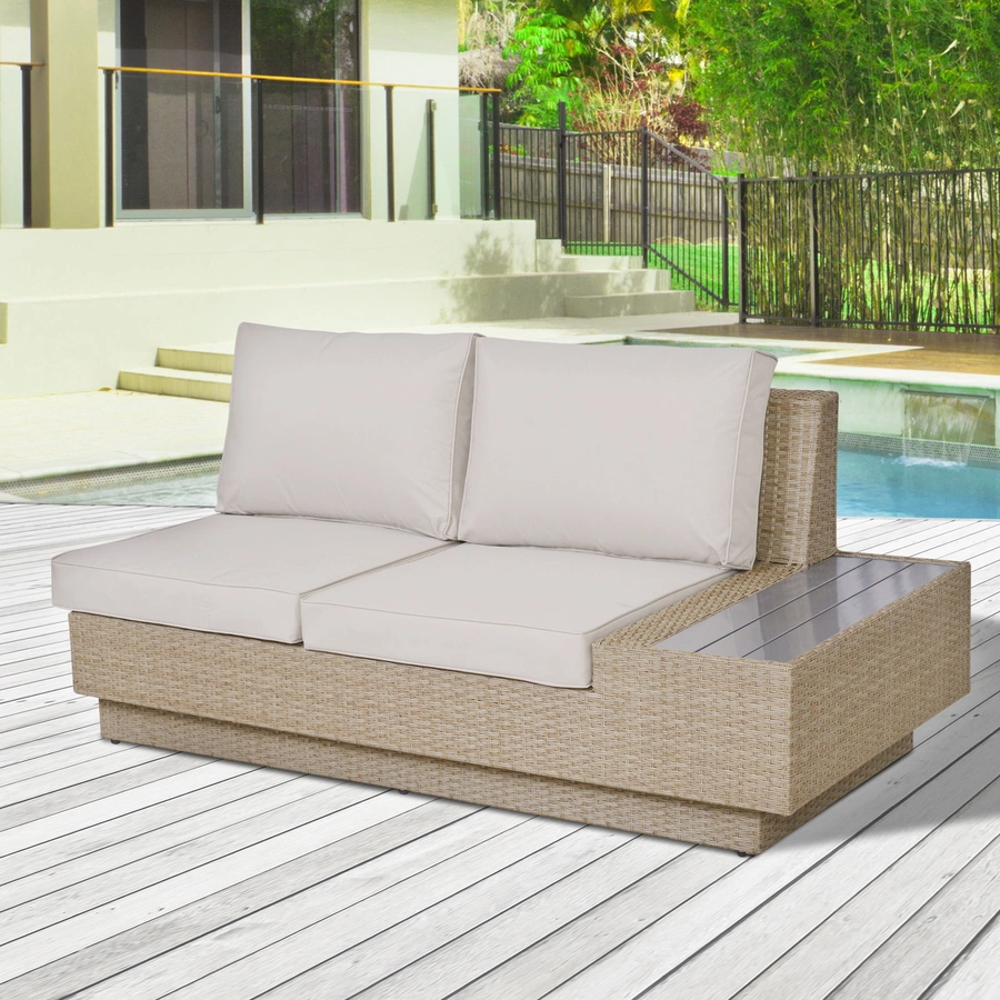 Outsunny Luxus Polyrattan Loungeset beige