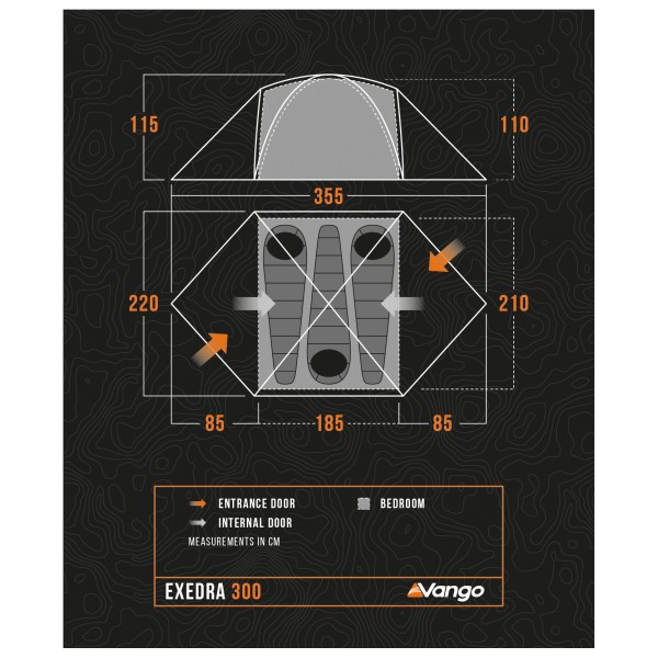 Vango - Exedra 300 - Tente 3 places