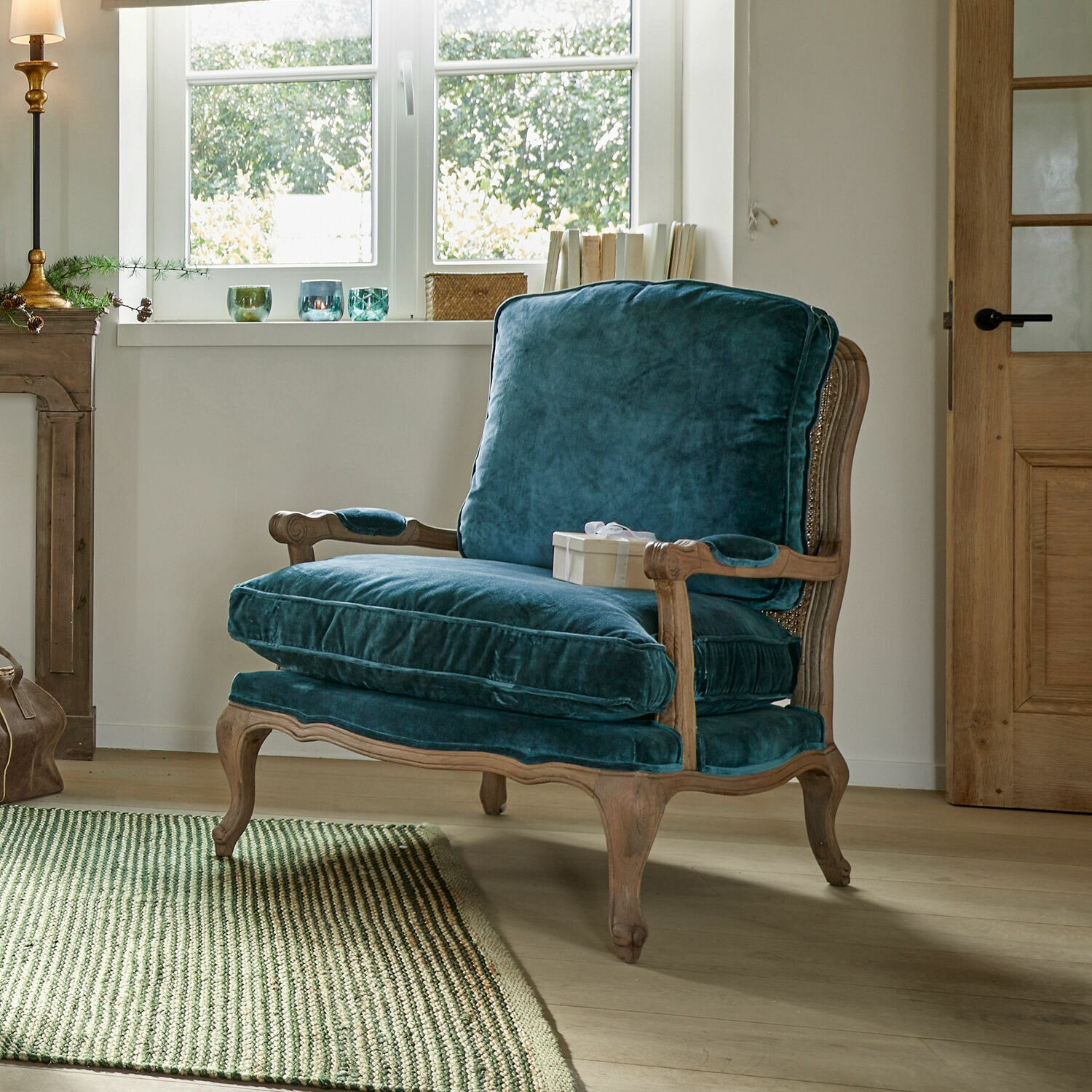 Sessel Corlay blau/braun