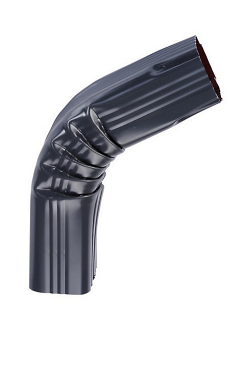 Coude frontal extérieur aluminium bleu