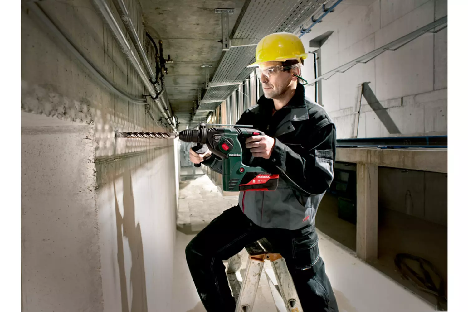 Metabo KHA 36 LTX 36V Li-Ion Accu SDS-plus combihamer body in MetaBox - 3,1J