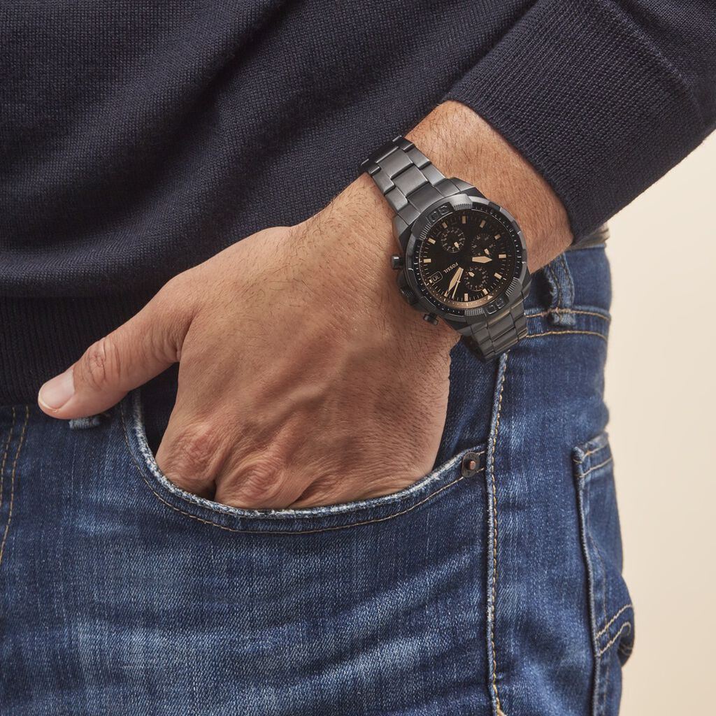 Montre Fossil 44mm Bronson Noir