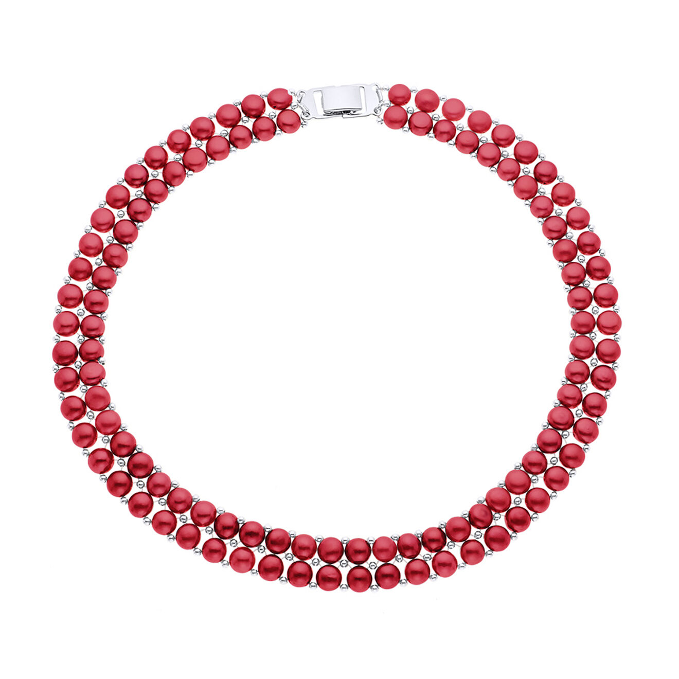 Pearl Addict Collier 2 Rangs Perles d'Eau Douce cherry