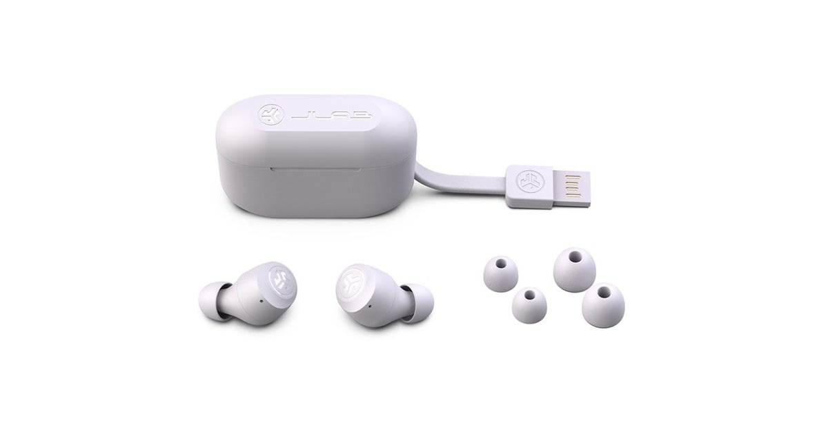 JLabGo Air Pop True Wireless headphones in-ear oortjes  (Lila, Bluetooth 5.1)