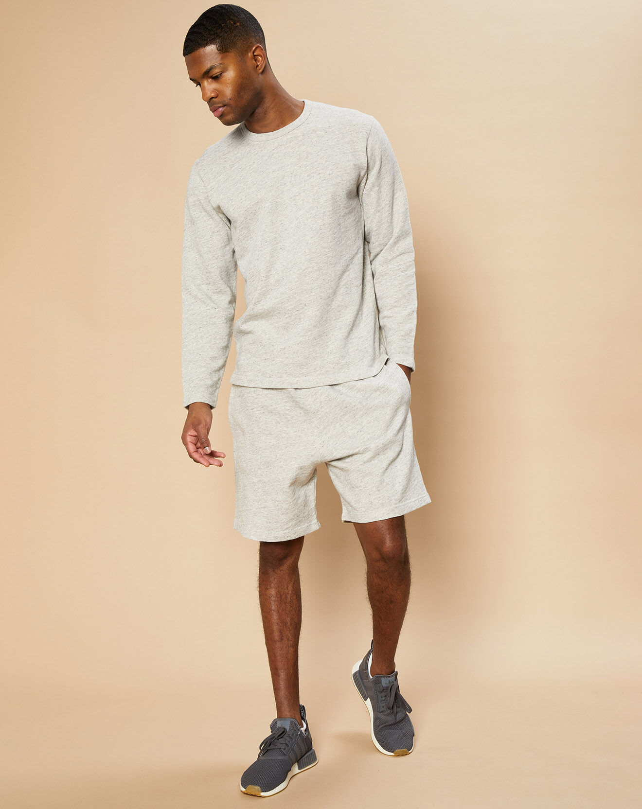 Hartford Sweat Light Crew heather gris