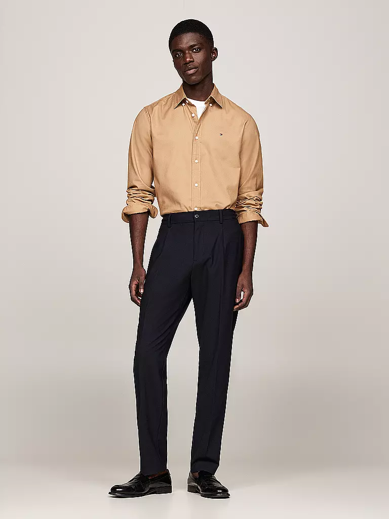 TOMMY HILFIGER Hemd Regular Fit camel