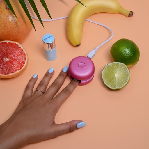 Le Mini Macaron Gel Polish, Blue Vanilla