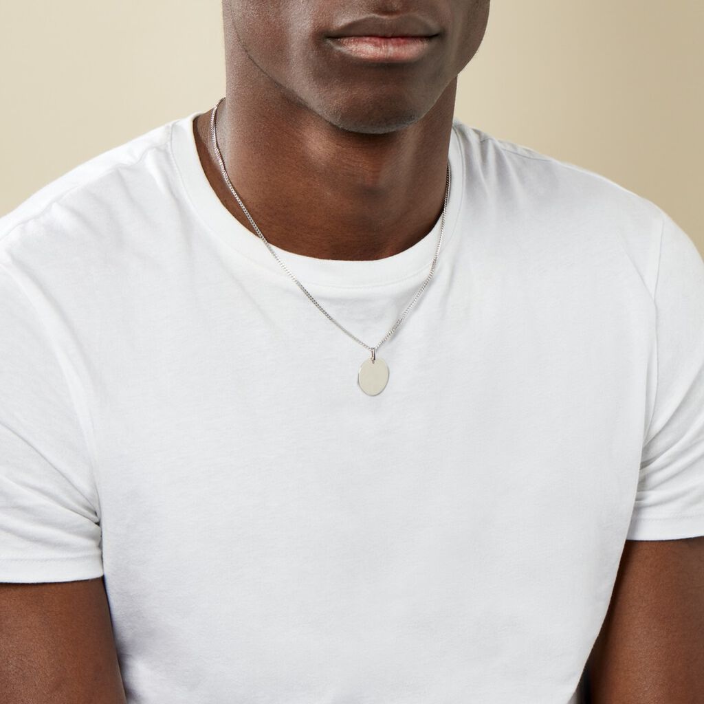 Pendentif Elisandre Argent Blanc