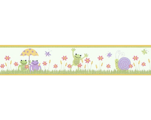 Rand 9037-16 Alleen randen 9 zelfklevende jongens & meisjes kikkers kleurrijk 5 m x 10 cm