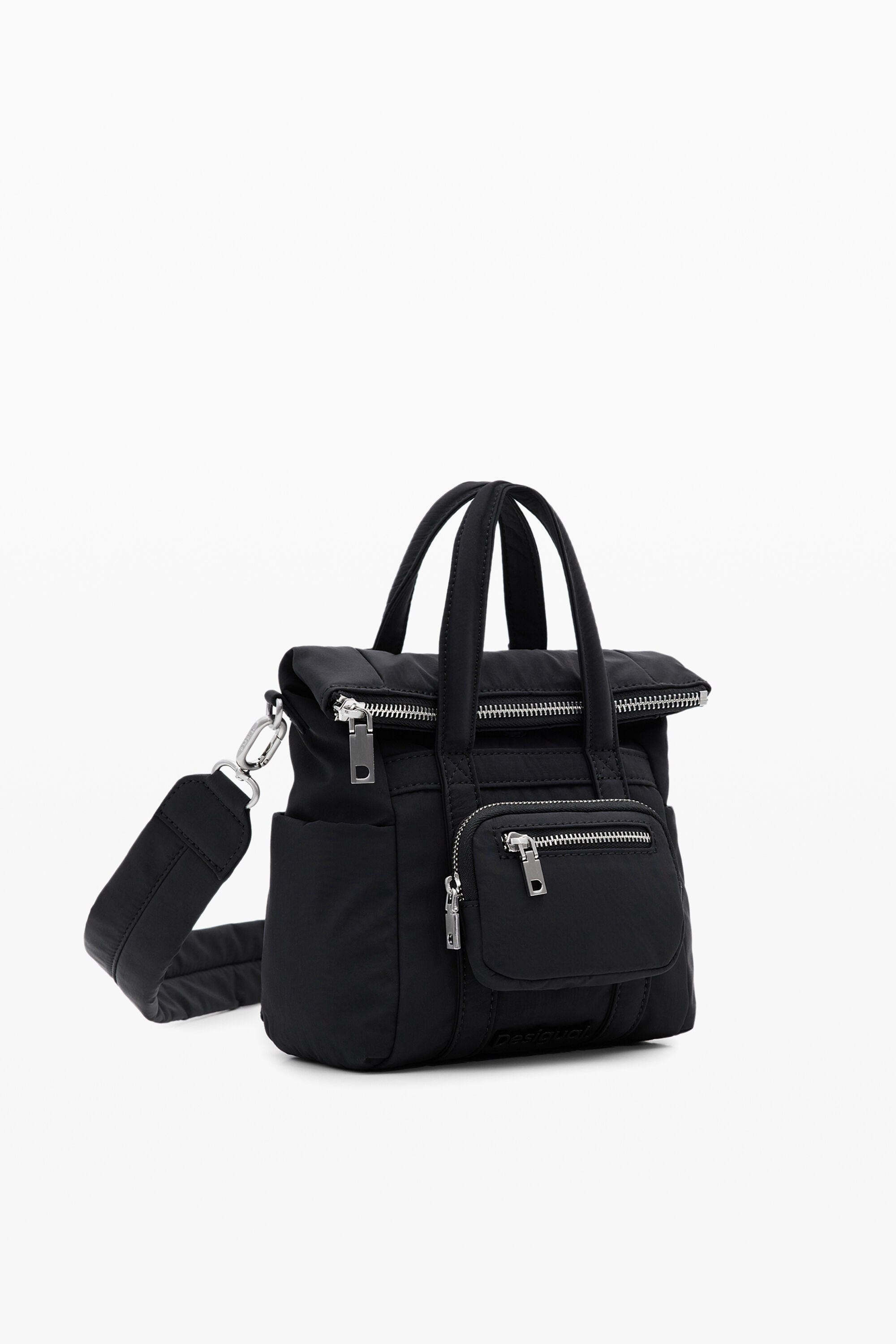 Mochila de nylon com múltiplas posições