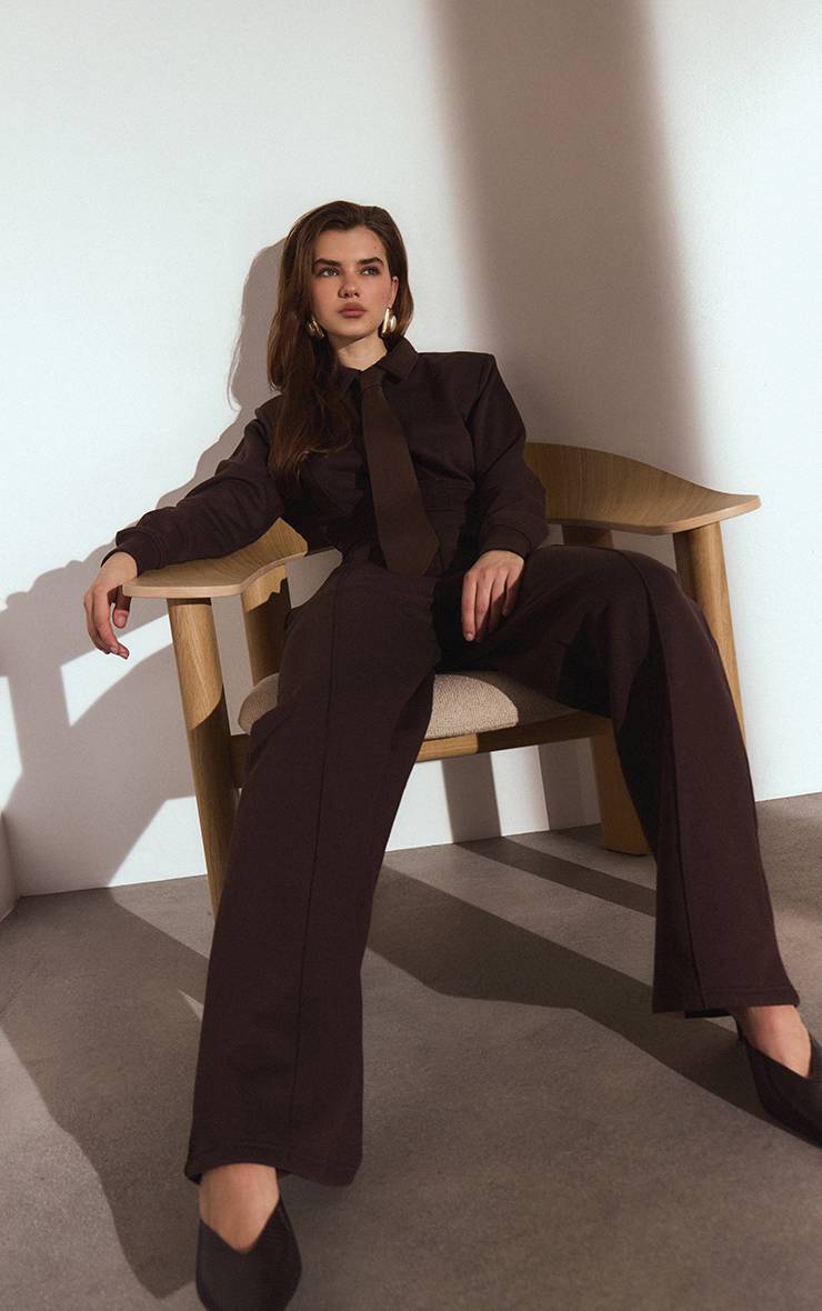 Chocolat Veste Sweat Zippée À Col