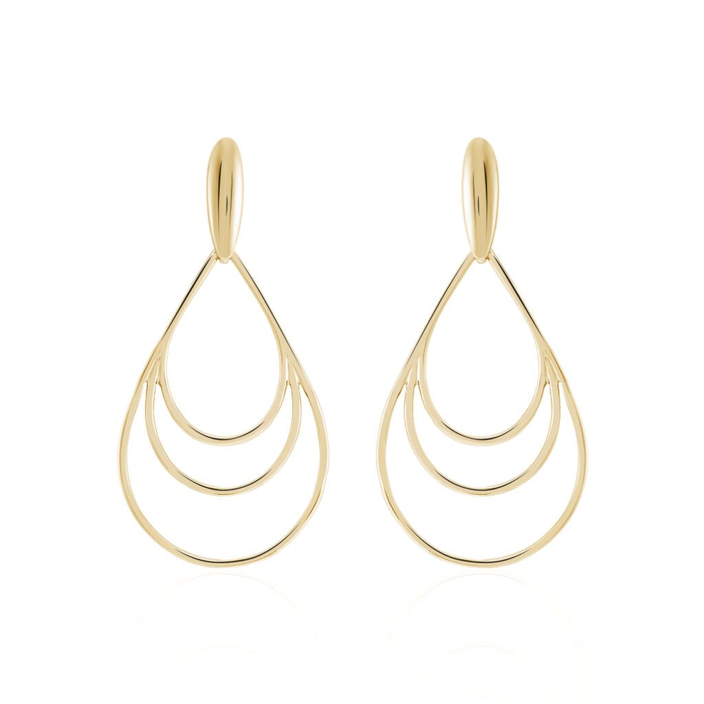 Boucles D'oreilles Pendantes Jenyfer Plaqué Or Jaune