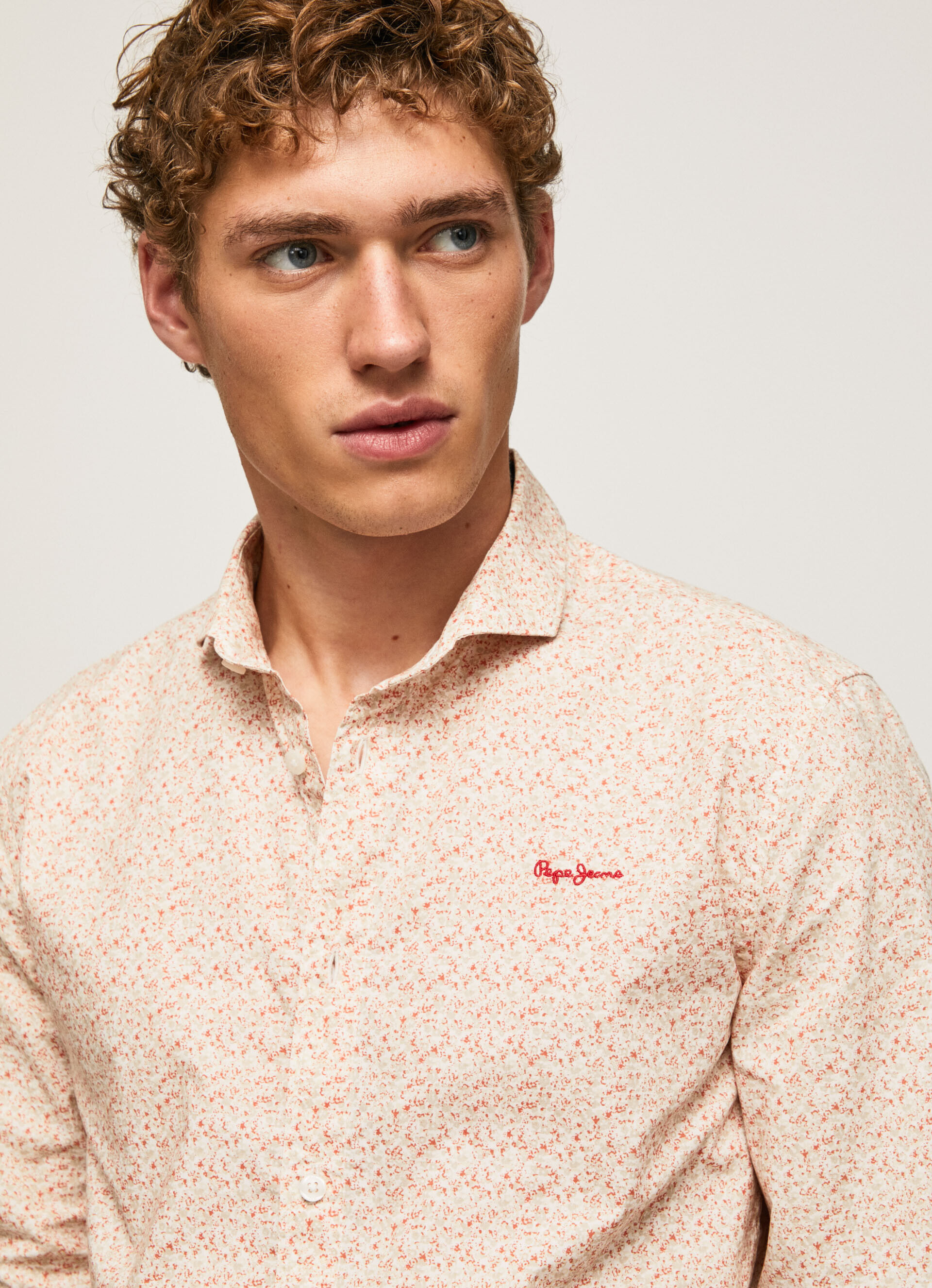 Camisa Lucas Fit Slim Popeline - branco-sujo
