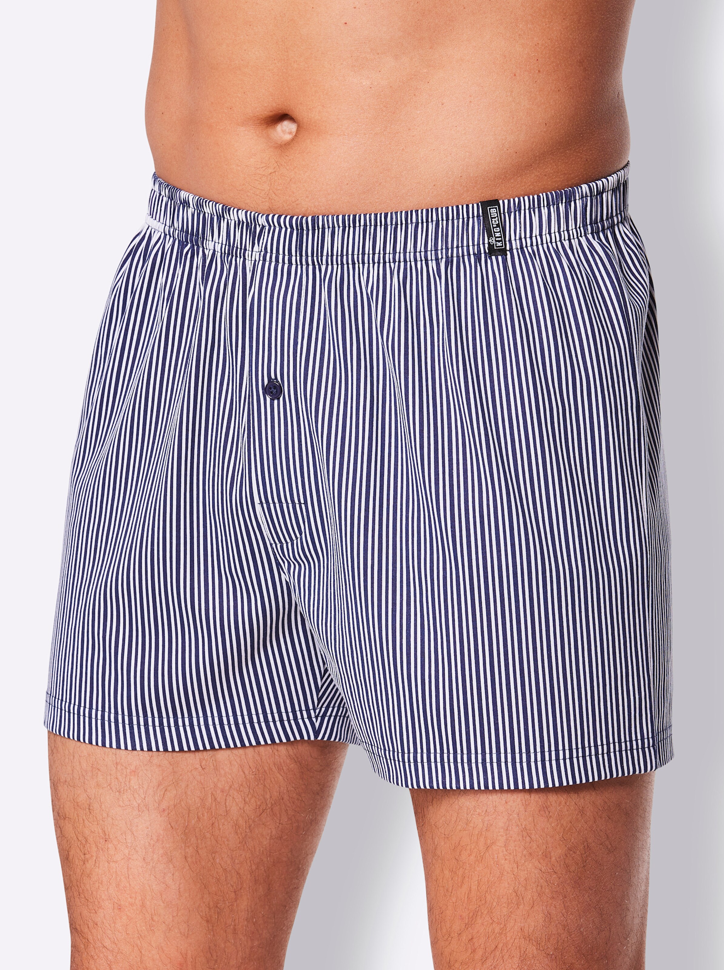 KINGsCLUB Boxershorts in marine-bedruckt